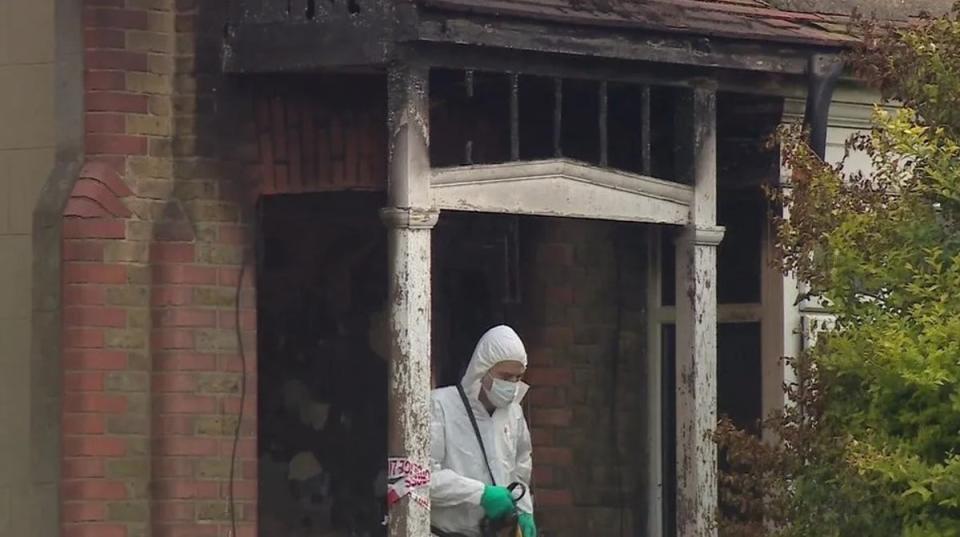 Two people were killed in the fire in east London (BBC News)
