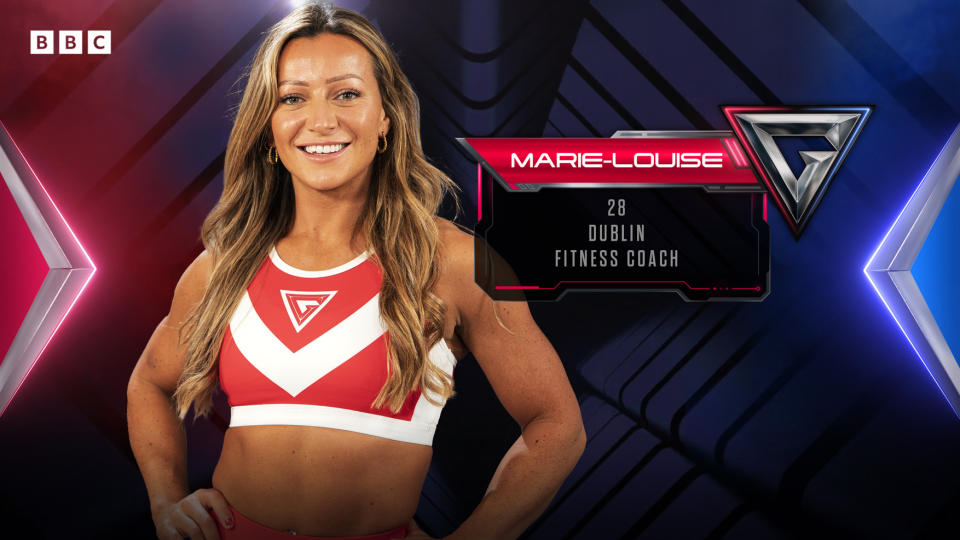 Marie-Louise has made it to the finals of Gladiators 2024. (BBC)