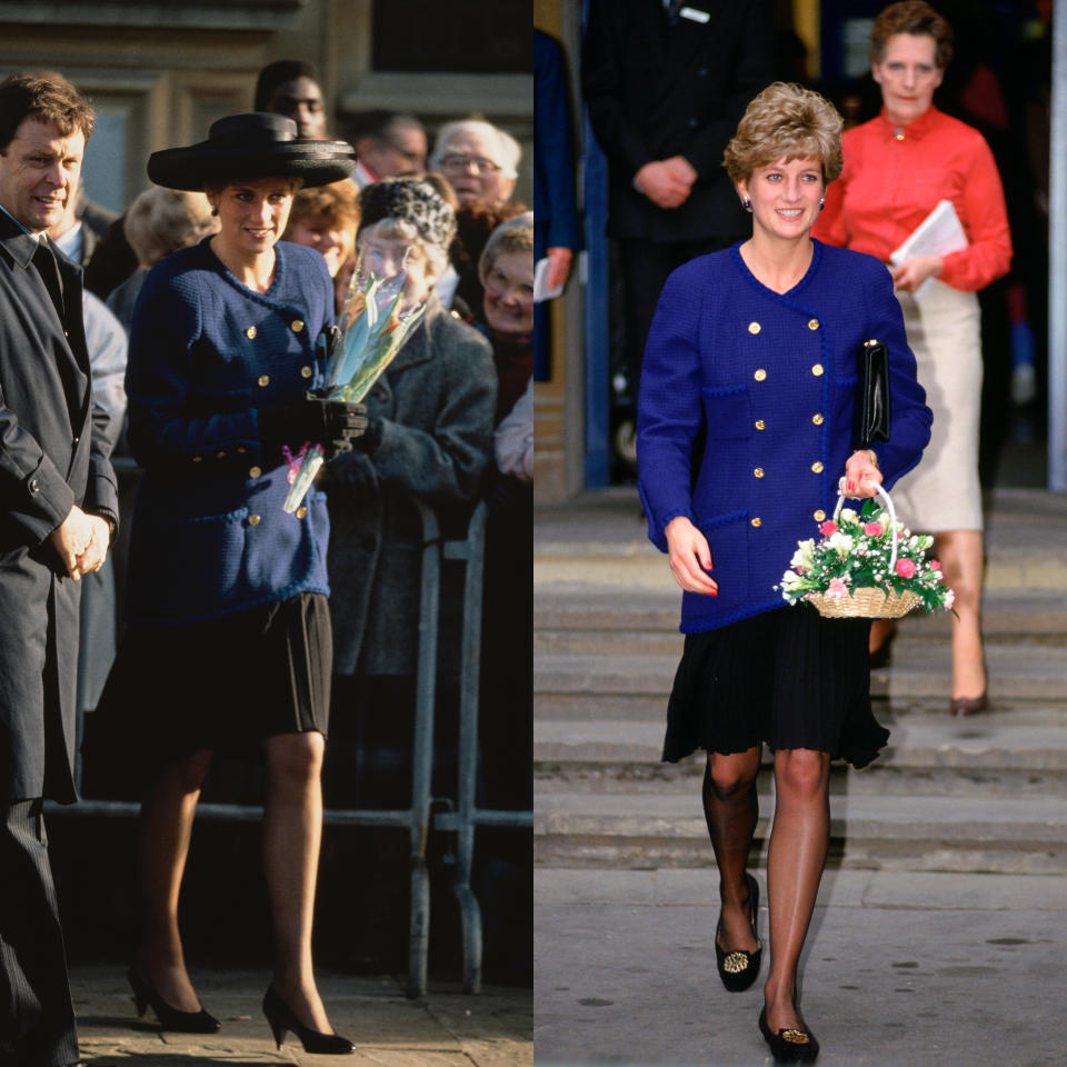 Princess Diana’s blue double-breasted Chanel jacket