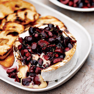 Grilled Cheese with Fresh Cherries