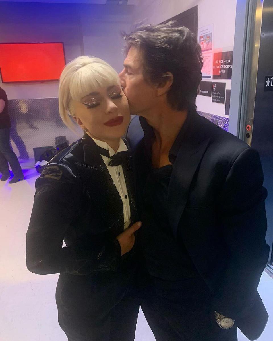 Lady Gaga and Tom Cruise