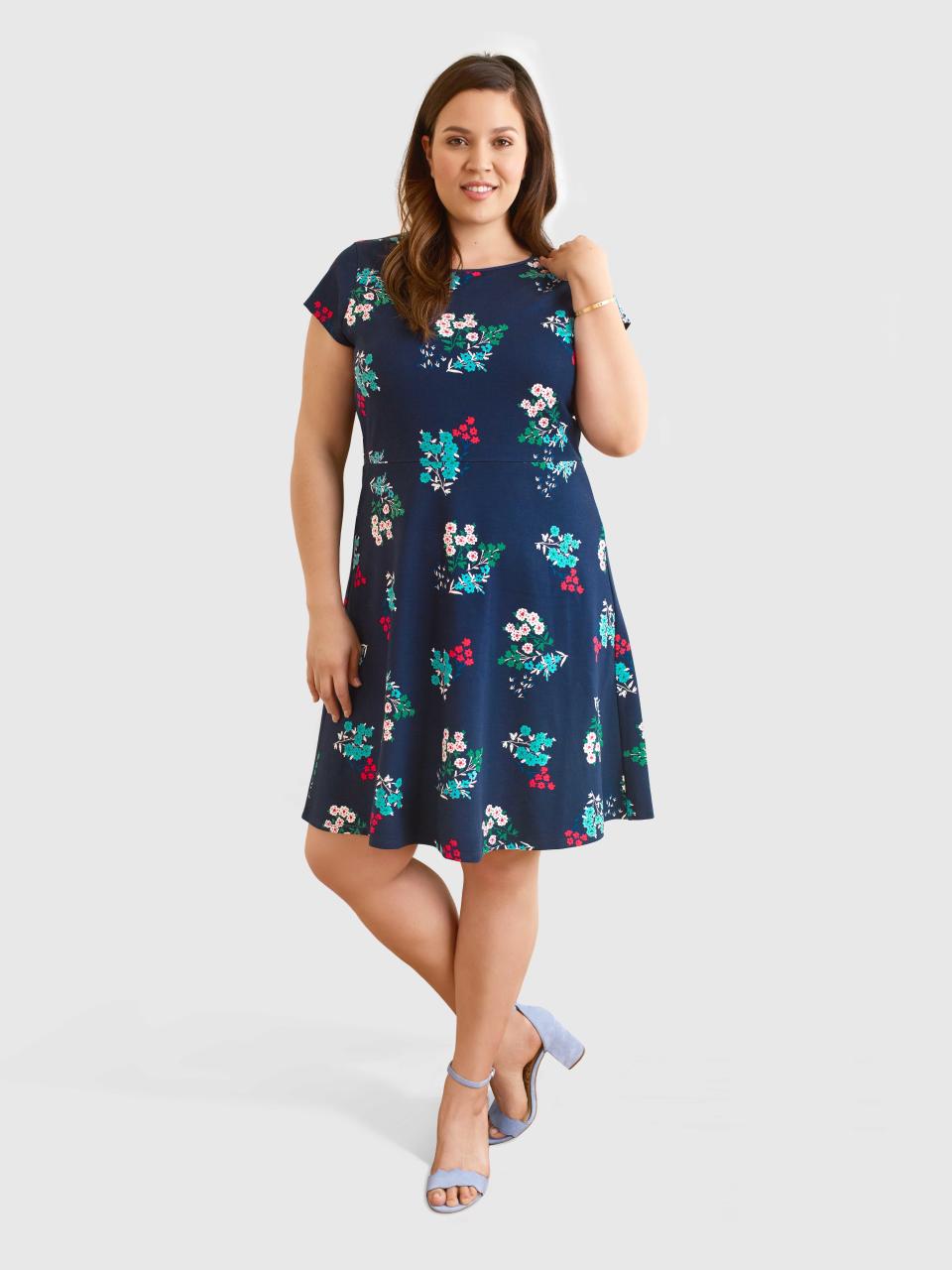 Draper James Floral Ponte A-Line Dress, $125, Draper James