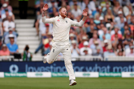Cricket - England v India - Third Test - Trent Bridge, Nottingham, Britain - August 20, 2018 England's Ben Stokes reacts Action Images via Reuters/Paul Childs