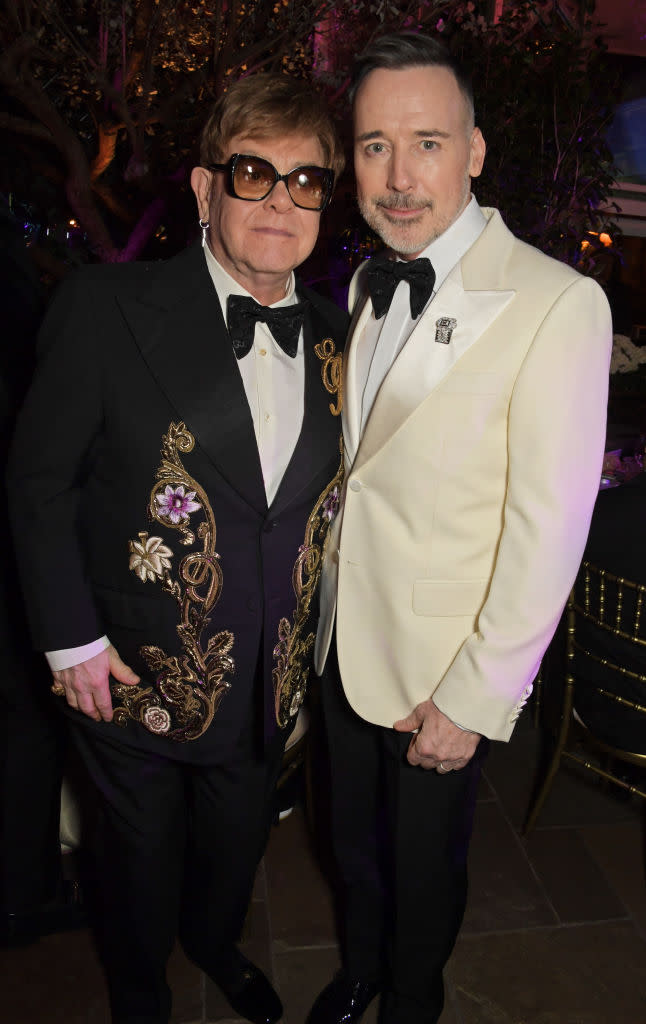 Sir Elton John is now married to David Furnish and they couple share two children, pictured together in May 2022. (Getty Images)