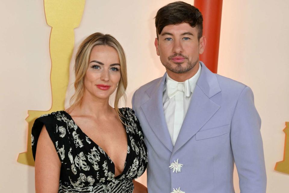 <p>ANGELA WEISS/AFP via Getty</p> Alyson Sandro and Barry Keoghan at the 2023 Oscars