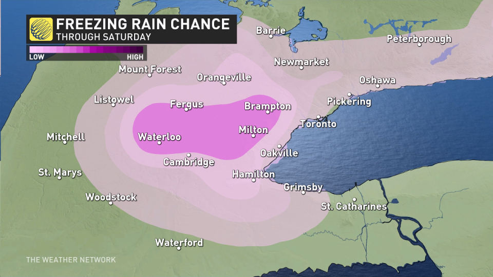 Ontario freezing rain chances