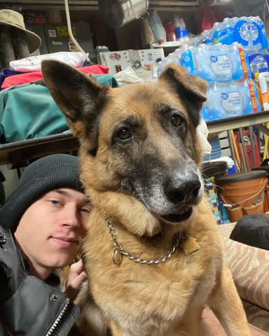 <p>Sydney Sweeney Instagram</p> Sydney Sweeney's brother Trent Sweeney and his dog Bree.