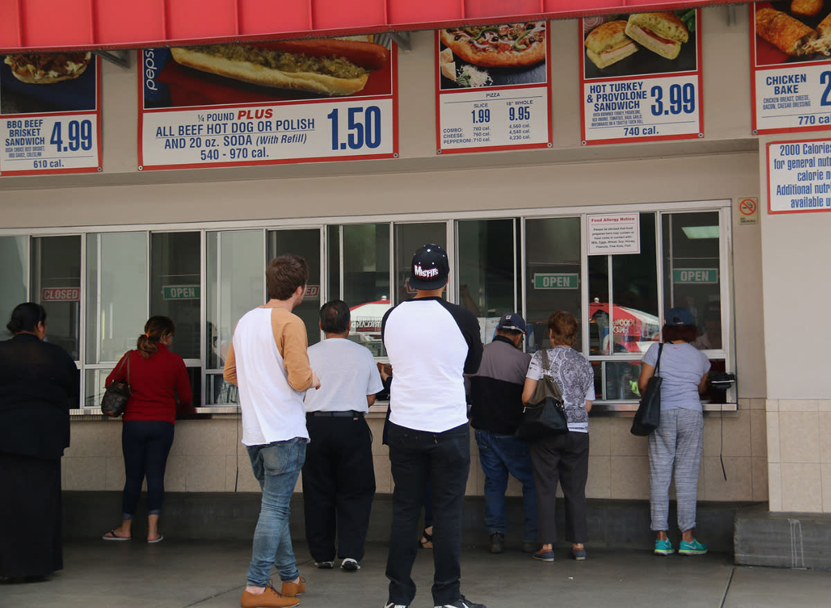 Costco outdoor food court