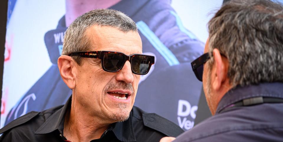 guenther steiner, hass f1 team's team principal is seen in