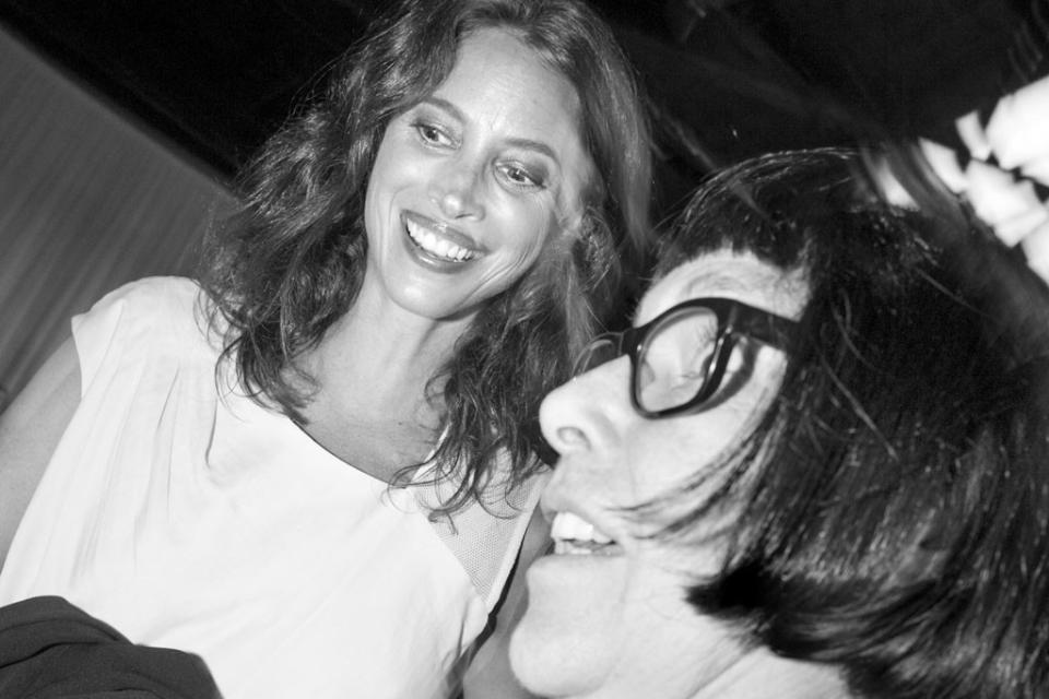 Christy Turlington and Roxanne Lowit