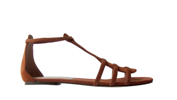 Crosby suede sandal, in chestnut, $68