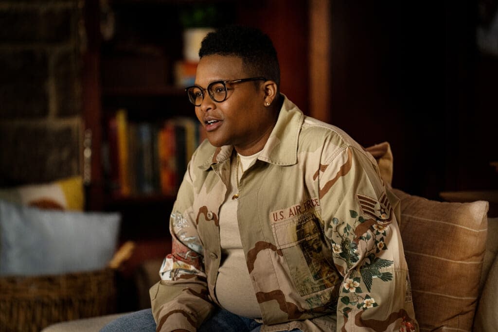 Comedian Sam Jay in a scene from “PAUSE with Sam Jay.” (Photograph by Macall Polay/HBO).