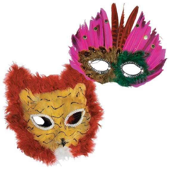 Feather Masquerade Mask