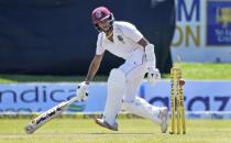 West Indies batsman Kraigg Brathwaite successfully completes a run during the day three of their second test cricket match Sri Lanka in Galle, Sri Lanka, Wednesday, Dec. 1, 2021. (AP Photo/Eranga Jayawardena)