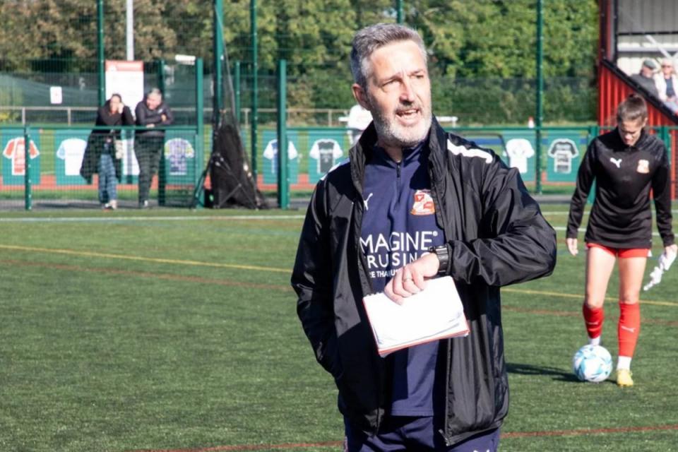 Richard Wood, Swindon Town Women's manager, has left with immediate effect <i>(Image: Swindon Town Football Club)</i>