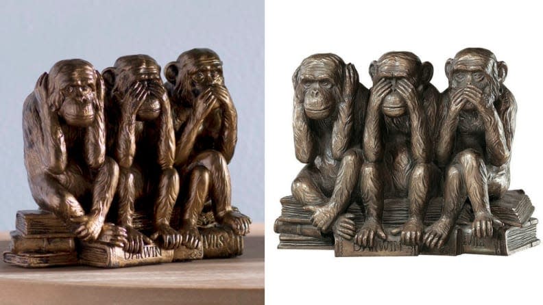 This cute statue of the "Wise Monkeys" makes a thoughtful gift.