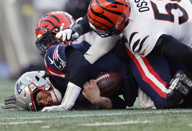 Marcus Jones, normally a defensive player, scores an offensive touchdown