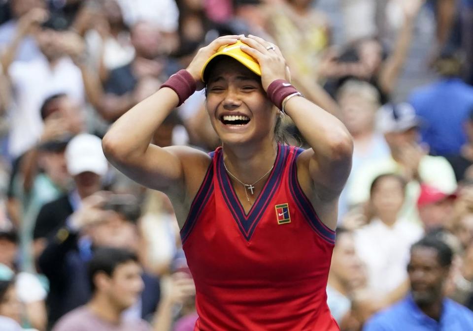 Emma Raducanu winning the US Open (Zuma/PA) (PA Media)