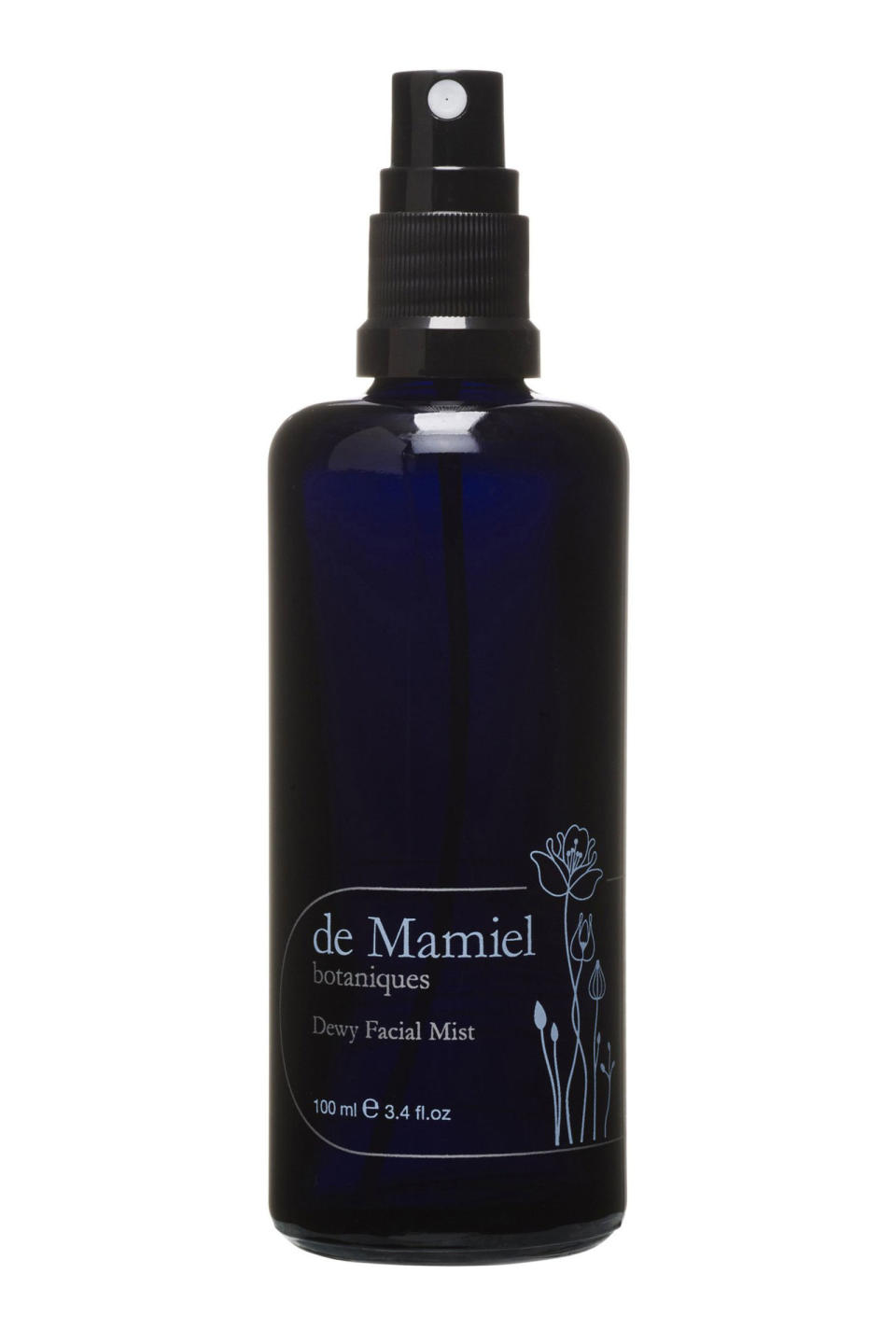 <p>De Mamiel's "serum in a mist" is the perfect product to add to your make-up bag this month. Not only does it quickly recreate that catwalk-model glow, it also rehydrates dry skin. Apply it any time during the day: in the morning to awaken skin, over make-up to revitalise or before bed to soothe and replenish. For those going on holiday soon, this is the perfect inflight companion to give your skin that much-needed boost.</p><p><em>Dewy Facial Mist</em><span><em>, £47, </em><a rel="nofollow noopener" href="http://www.demamiel.com/products/dewy-facial-mist" target="_blank" data-ylk="slk:De Mamiel;elm:context_link;itc:0;sec:content-canvas" class="link "><em>De Mamiel</em></a></span></p>