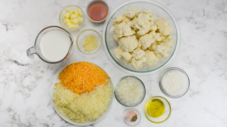 roasted cauliflower mac and cheese ingredients