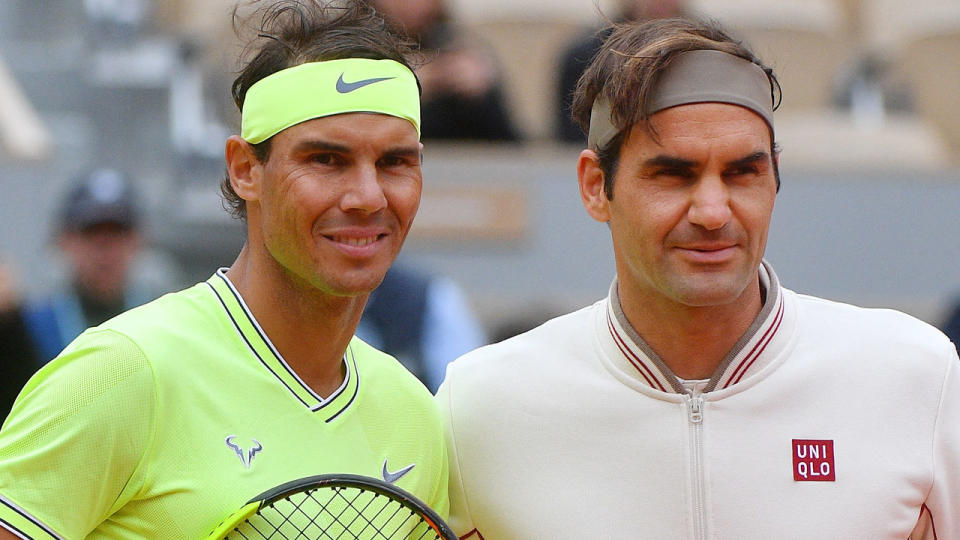 Rafael Nadal, who just defeated Roger Federer in Paris, is unhappy to be seeded below him at Wimbledon. Pic: Getty