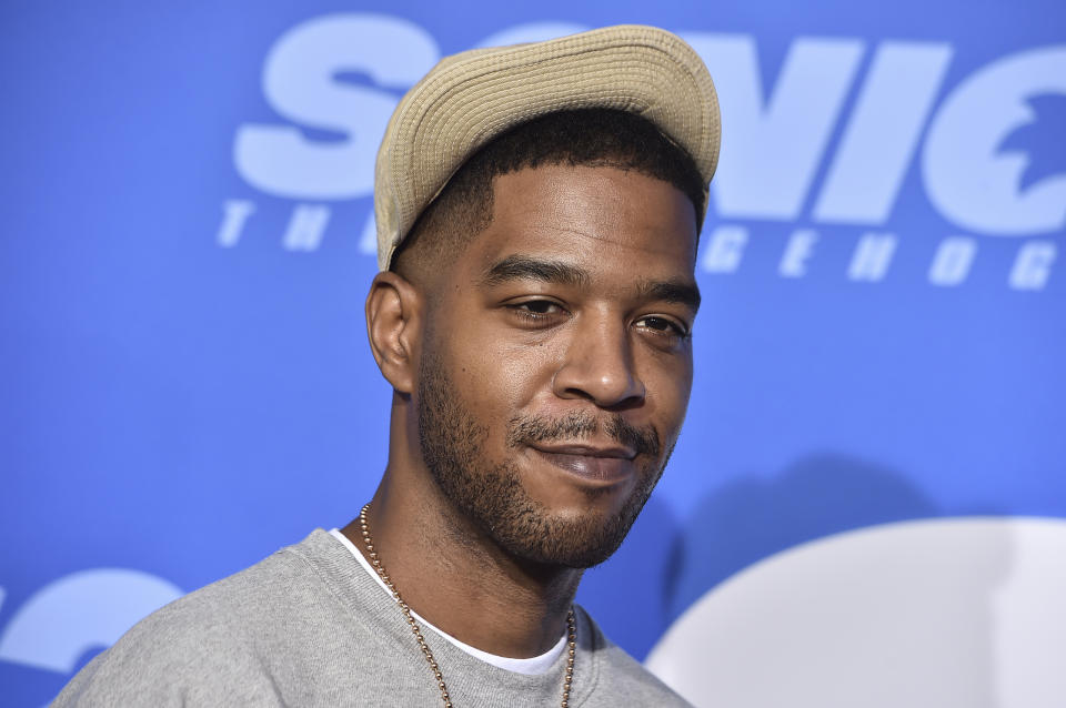 FILE - Kid Cudi appears at the Los Angeles premiere of "Sonic The Hedgehog 2," on April 5, 2022. Cudi created and stars in the animated Netflix film "Entergalactic." (Photo by Jordan Strauss/Invision/AP, File)