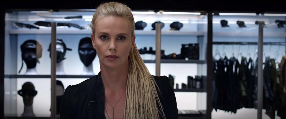 Charlize Theron as Cipher in "The Fate of the Furious."