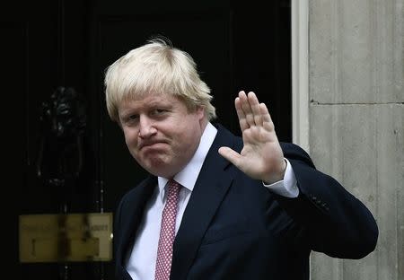 Britain's Foreign Secretary Boris Johnson arrives at Number 10 Downing Street in London, Britain October 24, 2016. REUTERS/Dylan Martinez