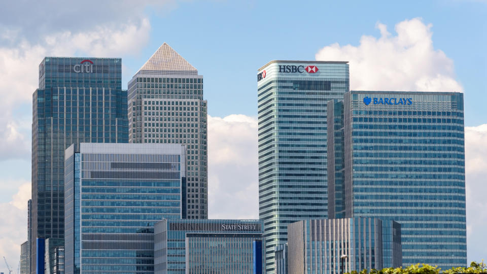 Pay growth in the finance and business services sector saw the largest growth rate, partly thanks to strong bonuses, the ONS said. Photo: Getty