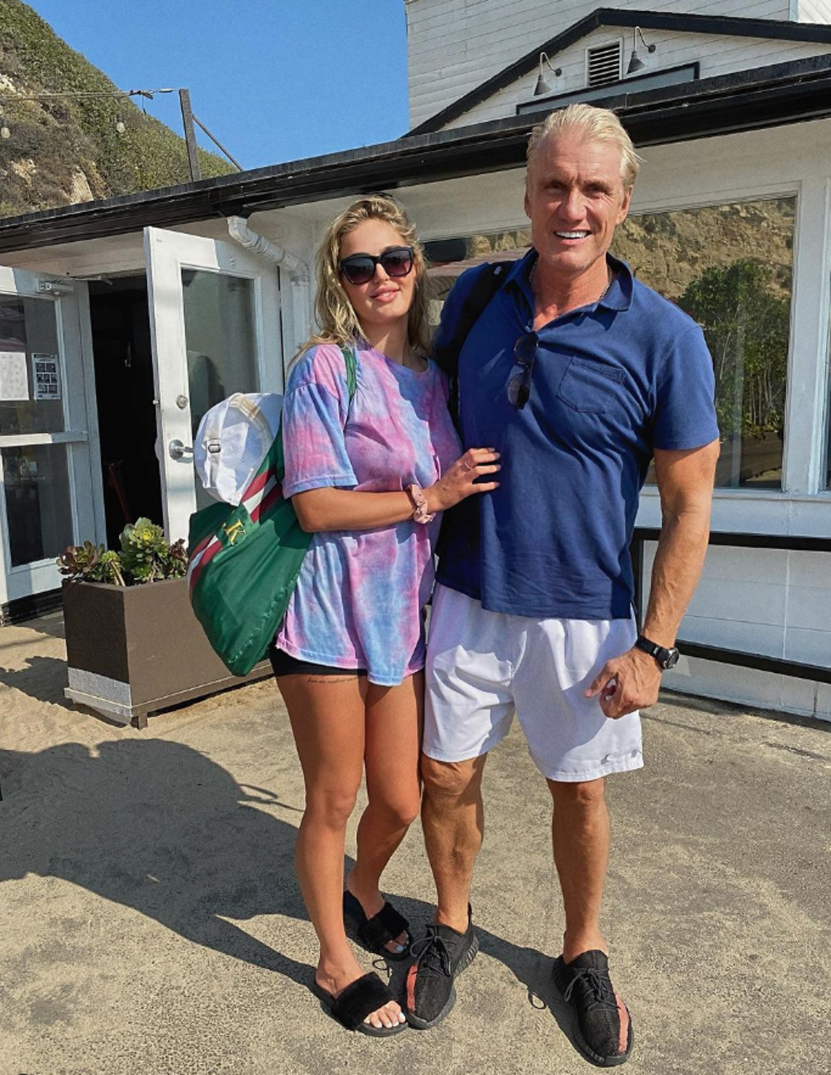 Dolph Lundgren and Emma Krokdal (Instagram via @Emma Krokdal)