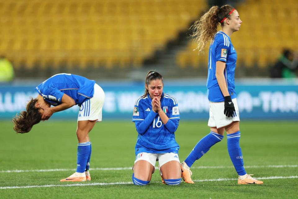 There are two sides to every football story and Italy suffered the anguish that must accompany the jubilation felt by others (Getty Images)