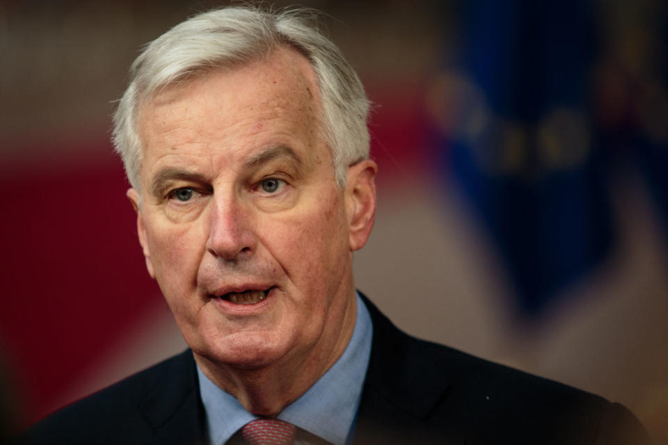 <p>Many of Brexit’s cards are in Barnier’s hands, and he knows this. Dismissing Britain’s a la carte approach to trading deal rights and obligations, Mr Barnier has stretched the food analogies to accuse the UK of attempting to cherry pick what it wants while throwing Boris Johnson’s famous boasts that London can ‘have its cake and eat it’ back in the Foreign Secretary’s face. (Getty) </p>