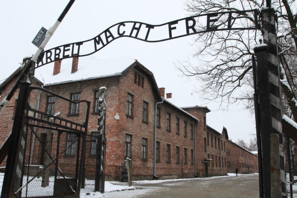 'Arbeit Macht Frei' sign at the former Nazi concentration camp Auschwitz in Oswiecim, Poland on 27 January 2015.<span class="copyright">Jakub Porzycki-NurPhoto</span>