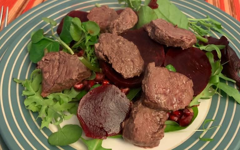 Megan's kangaroo and beetroot salad - Megan McIntyre