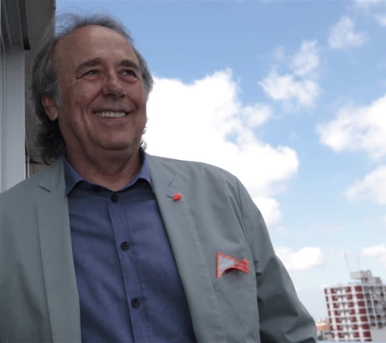 Joan Manuel Serrat, en una de sus tantas visitas a Buenos Aires