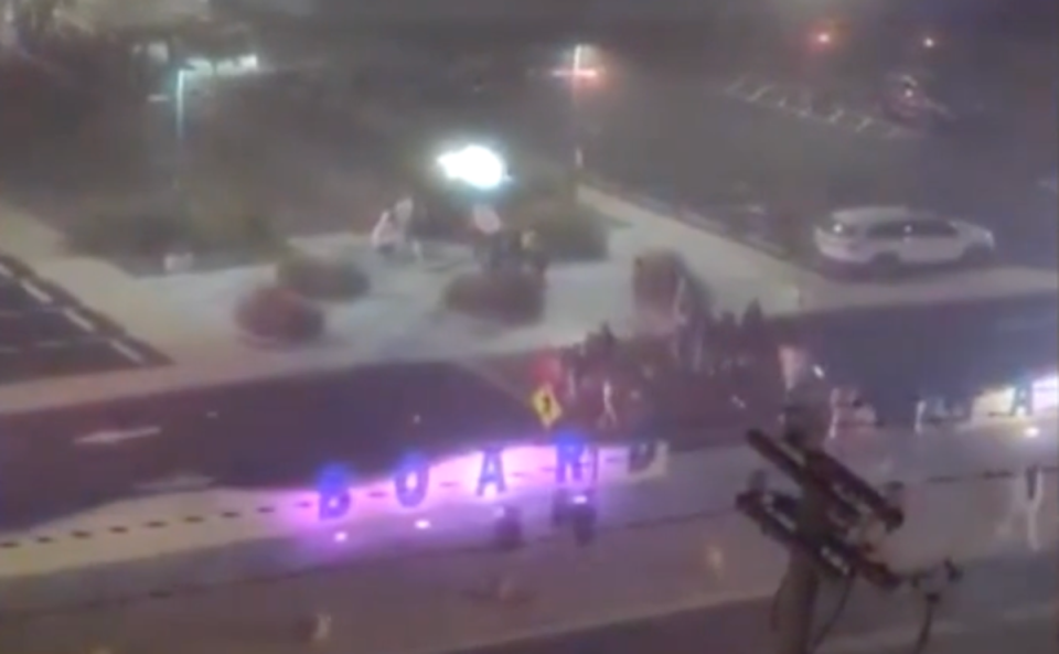 Cell phone video captures visitors to the Wildwood, New Jersey, boardwalk leaving the area on Sunday, 26 May, just before a state of emergency was declared over the 2024 Memorial Day weekend. (CBS Philadelphia)