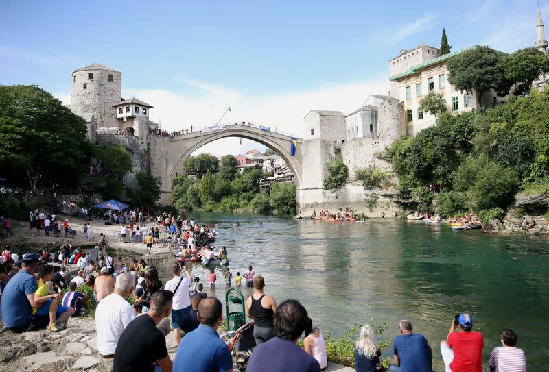 454th traditional diving competition in Mostar