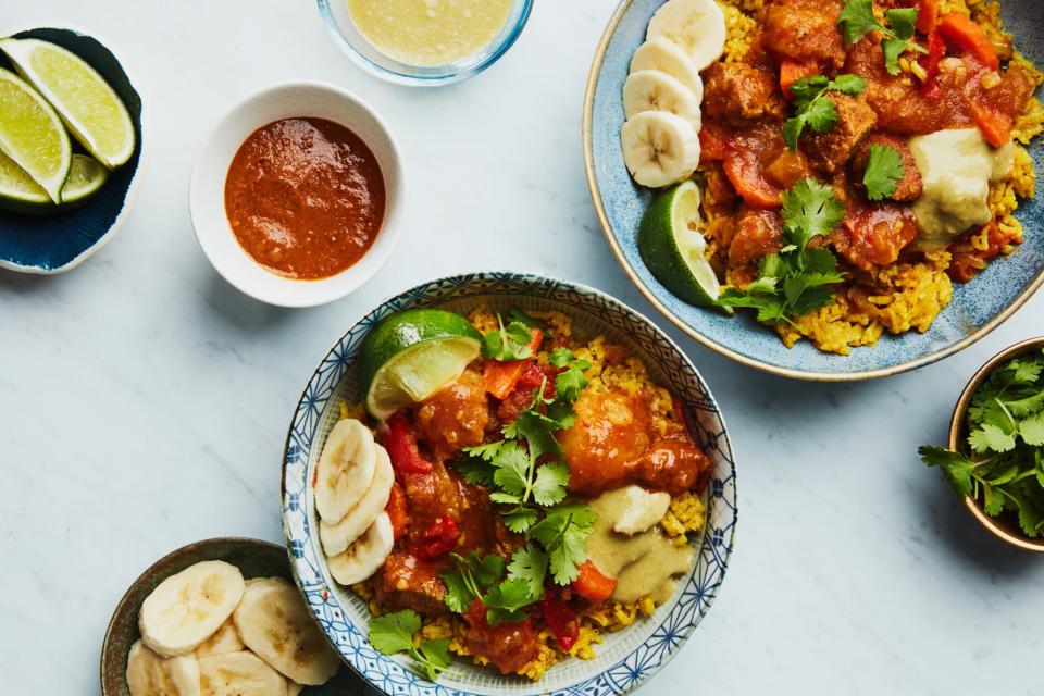 Somali Beef Stew with Spiced Rice (
 Bariis Maraq )