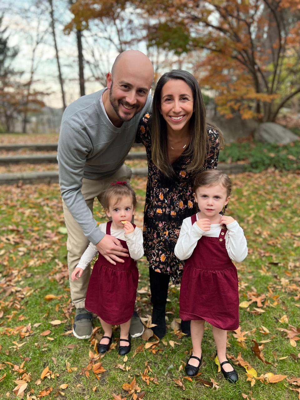 Malory and Dustin Lea with their daughters