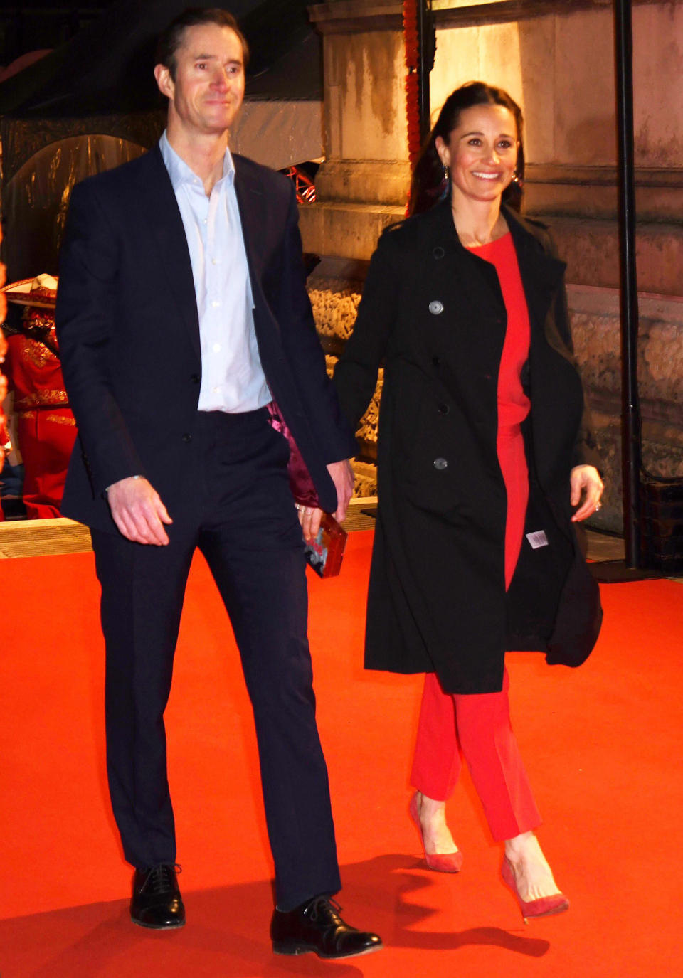 <p>Pippa Middleton and husband James Matthews attend the premiere of Cirque Du Soleil's <em>Luzia </em>in London on Jan. 13.</p>