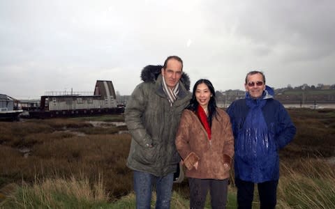 The Medway barge was destroyed by vandals