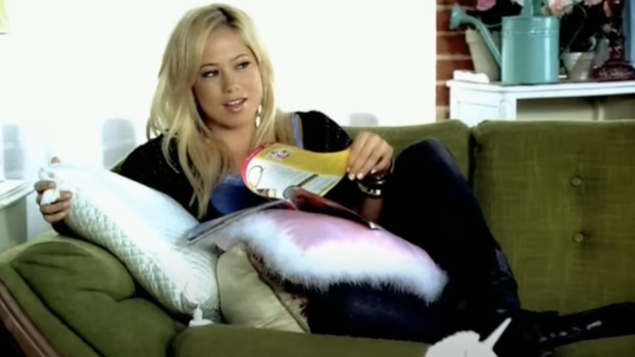  Sabrina Bryan in the music video for The Cheetah Girls' "So This Is Love". 