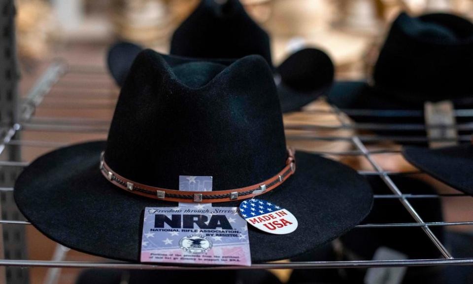 A hat with an NRA affiliation