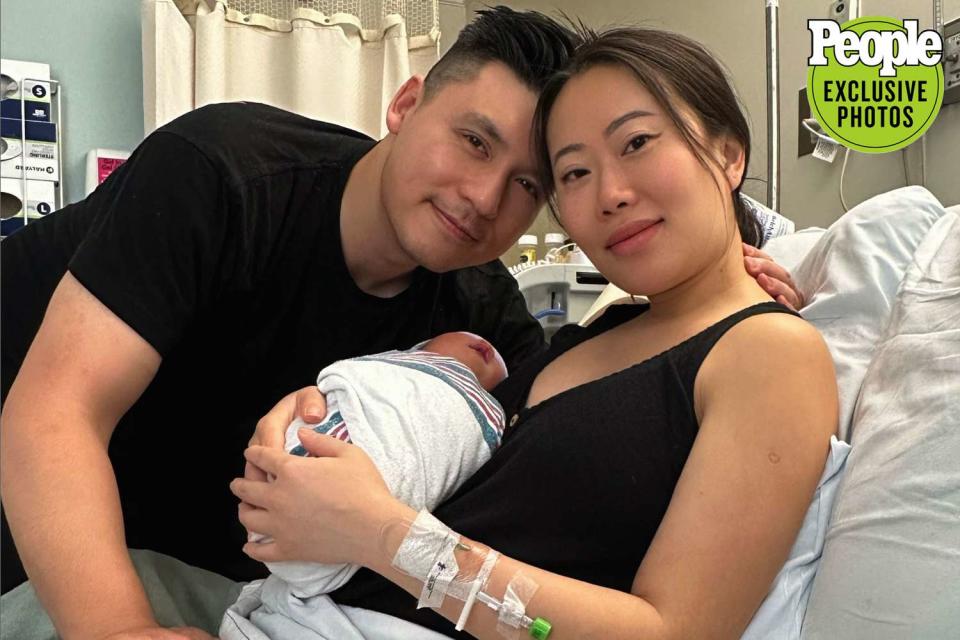 courtesy of Kelly Mi Li Kelly Mi Li and husband William Ma with their baby girl