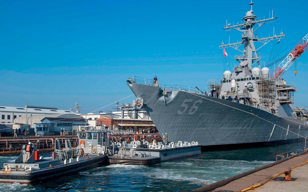 Arleigh Burke-class guided missile destroyer USS John S McCain - TYRA WATSON/AFP/Getty Images