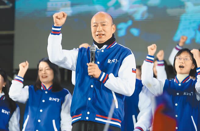 前高雄市長韓國瑜當選國民黨不分區立委，是在野黨角逐立法院長熱門人選。（姚志平攝）