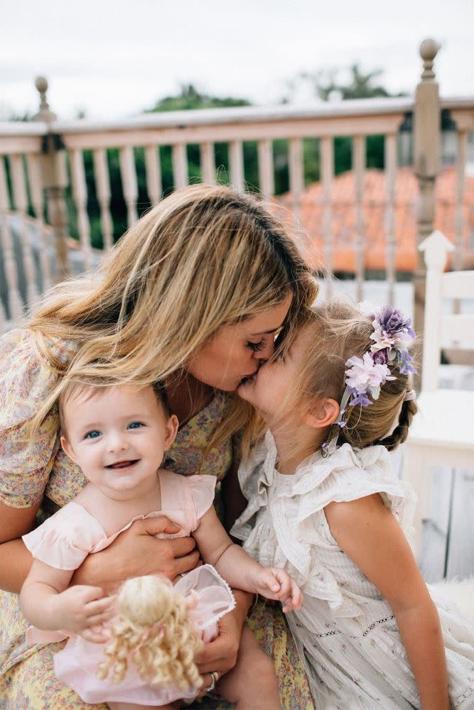 Daphne Oz and daughters