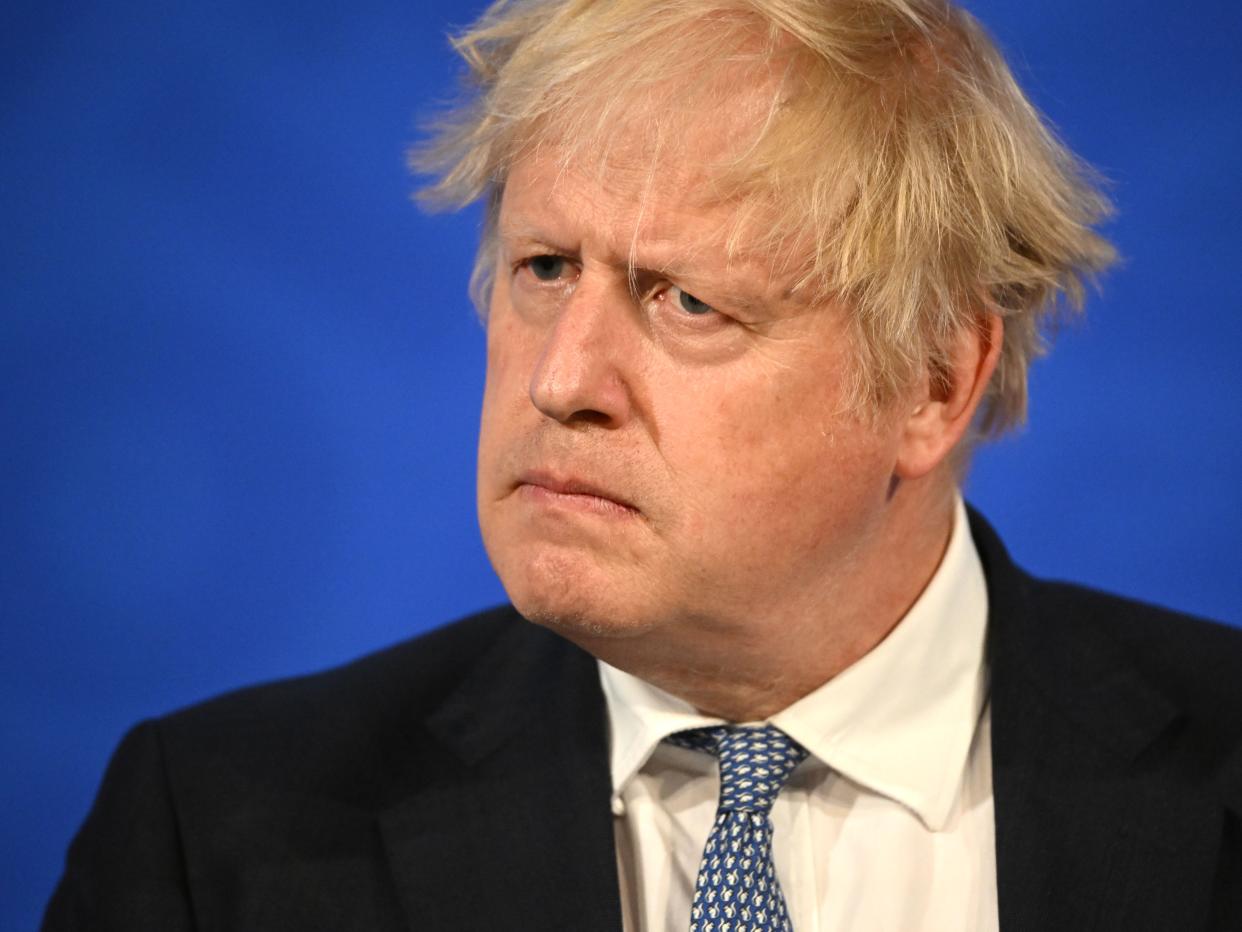 Boris Johnson partygate press conference