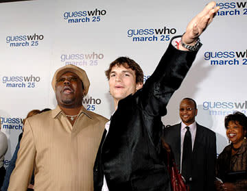 Bernie Mac and Ashton Kutcher at the Hollywood premiere of Columbia Pictures' Guess Who