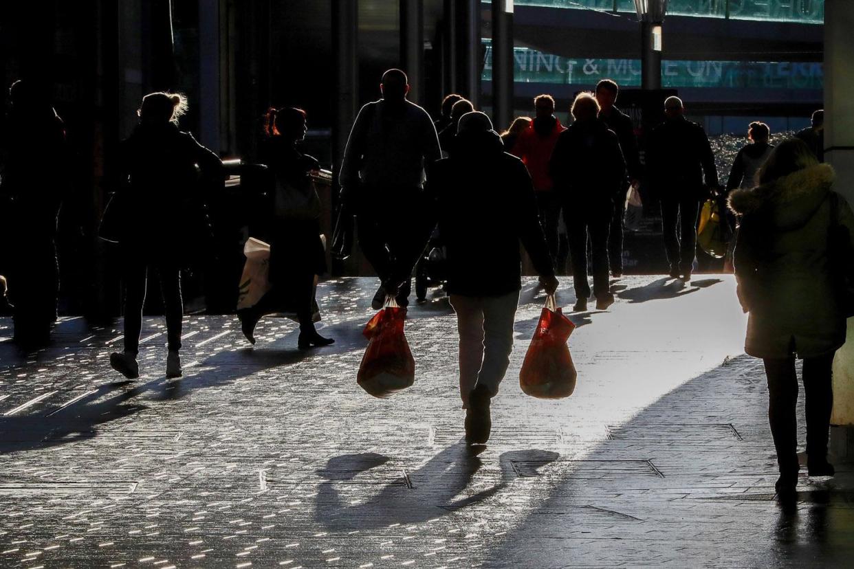 Shoppers in Liverpool city centre on Black Friday: PA Wire/PA Images